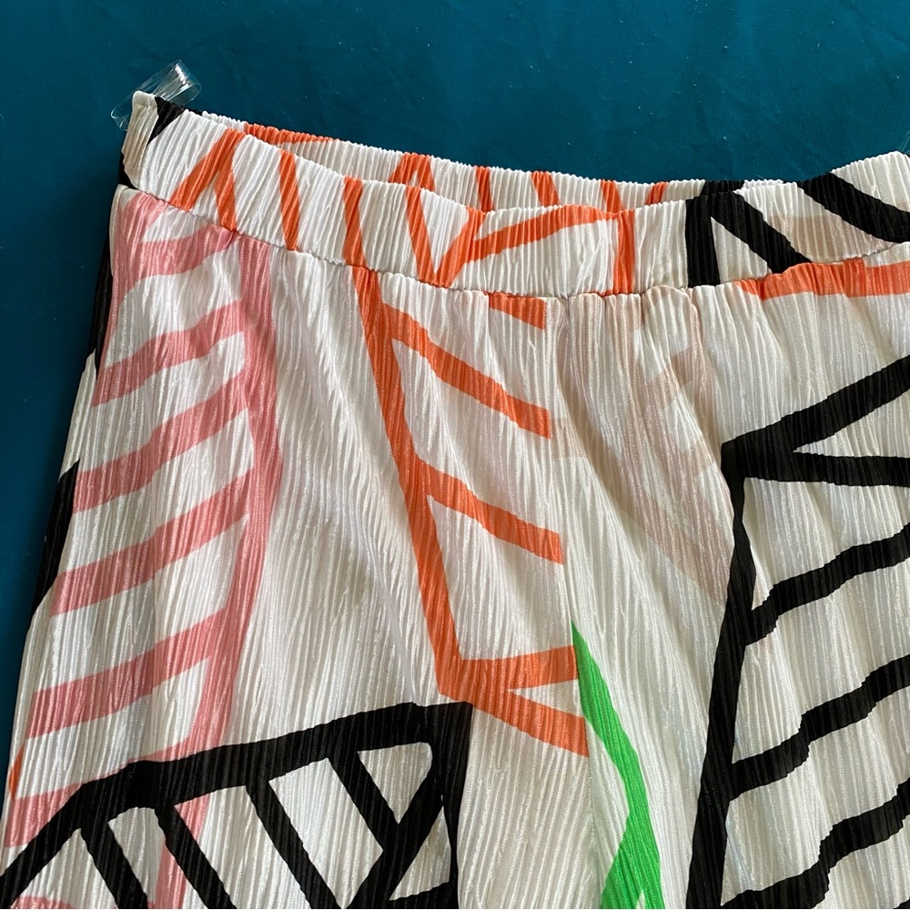 NWT ILLA ILLA tropical print palazzo bodre pant - Picture 2 of 5